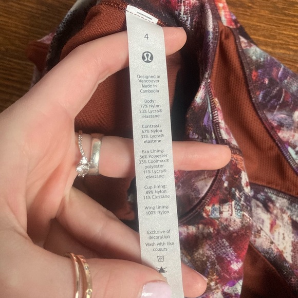 Lululemon Everlux and Mesh Cropped Tank - Picture 8 of 10